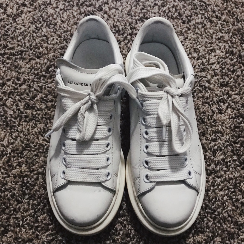 Alexander McQueen White Oversized Sneakers